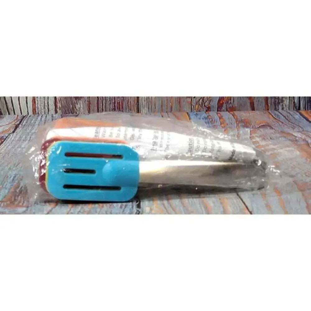 Kitchen Mini Tongs Set‎ Of 4 Nylon Heads Utensils Serving Tools Colorful NEW